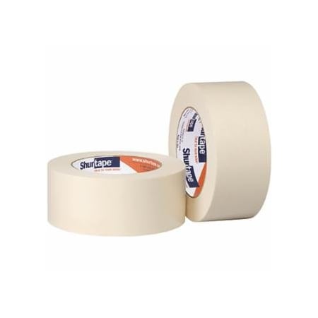 Shurtape CP 83 Utility Grade Masking Tape, 12 mm W, 55 mm L roll, Natural, 72PK 689-100455