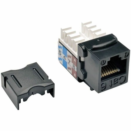 Eaton Tripp Lite Series Cat6/Cat5e 110 Style Punch Down Keystone Jack - Black, 10-Pack, TAA N238-010-BK