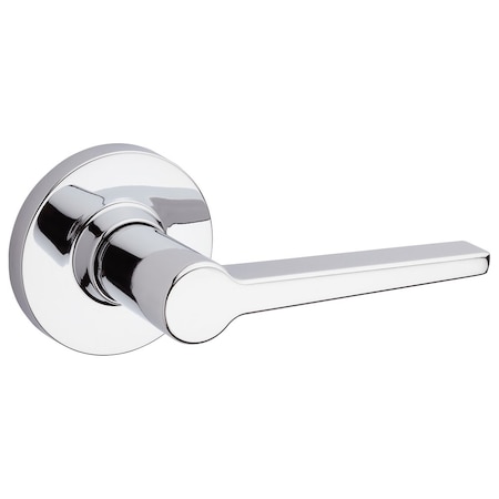 Safelock UL Daylon Lever with Round Rose Passage Lock with RCAL Latch and RCS Strike Bright Chrome Finish SL1002DALRDT-26
