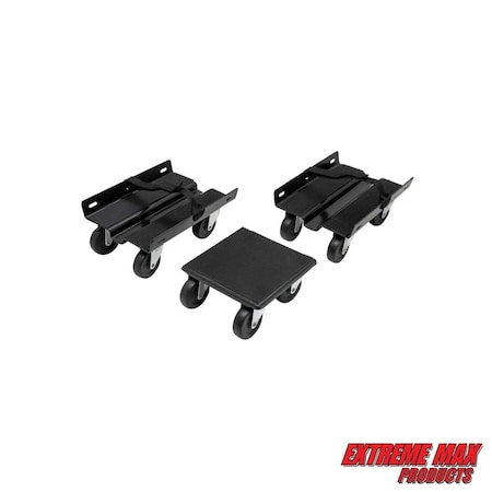 Extreme Max 5800.2003 Economy Snowmobile Dolly System - Black 5800.2003