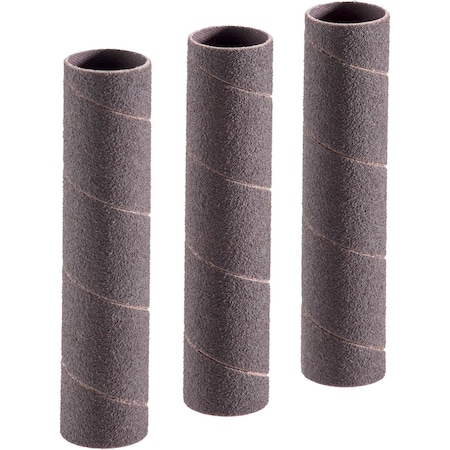Woodstock 1" Dia. x 4-1/4" A/O Hard Sanding Sleeve, 80 Grit, 3PK D2684