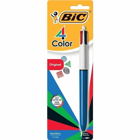 Bic 4Color Retractable Pen, Multi BICMMXP11C