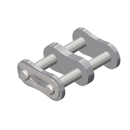 Senqcia Hi-Max Double Strand Spring Clip Connecting Link, 60-2 chain, 3/4 P, 0.235 Dia Pin 60-2HMCL