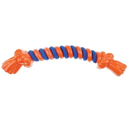Infinity Dog Toy, L, Rope Bone, Thermoplastic Rubber, Orange ZD2068 18 69