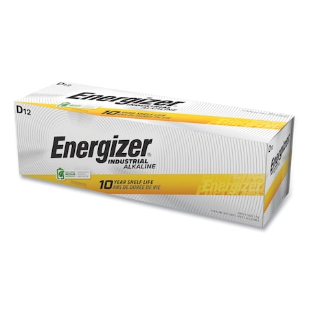 Energizer Alkaline Manganese Dioxide Battery, D 1.5 V 12 PK EN95