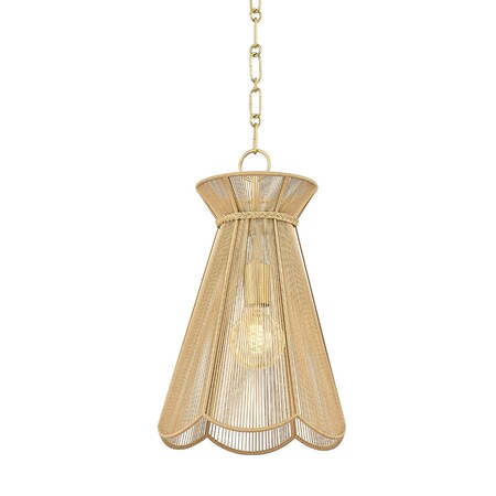 Mitzi Aaliyah 1 Light Pendant 27 In. Aged Brass H755701-AGB