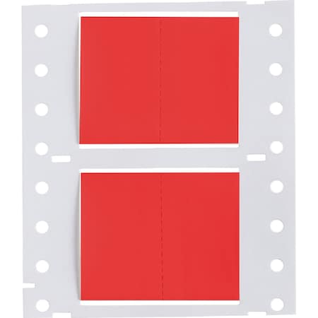 Brady PermaSleeve HX Heat Shrink Double Sided Wire Marking Sleeves, 1 in. Dia x 1 in. W, Red, Roll of 5000 2HX-1000-2-RD-J-2