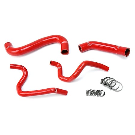 Hps Performance High Temp Reinforced Silicone Radiator and Heater Coolant Hose Kit, Red, 57-1731-RED