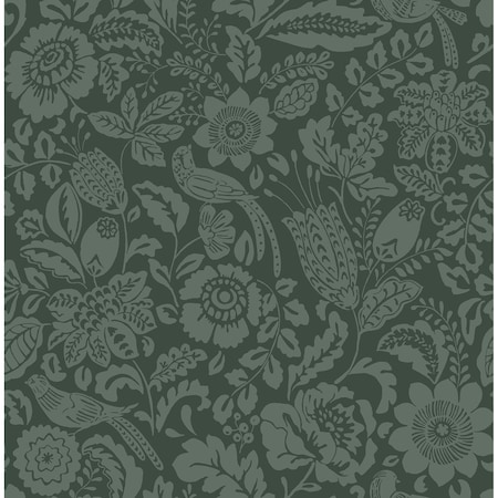 A-Street Prints Marta Green Floral Trail Wallpaper 4147-27362