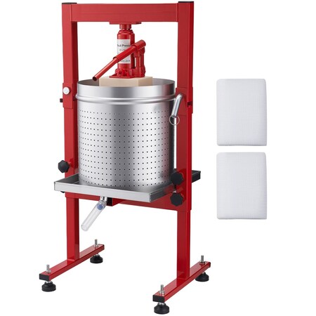 Vevor 7.93Gal/30L Hydraulic Fruit Wine Press Stainless Steel Manual Juice Maker LD-HFP3001