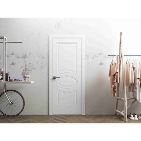 Vdomdoors French Interior Door, 18" x 80", White MELA7001ID-WS-18