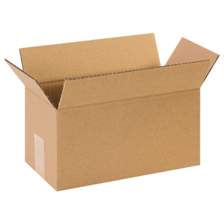 Zoro Select 12 in x 6 in x 6 in Shipping Box, Kraft, Corrugate, Single Wall, 44 ECT HD1266