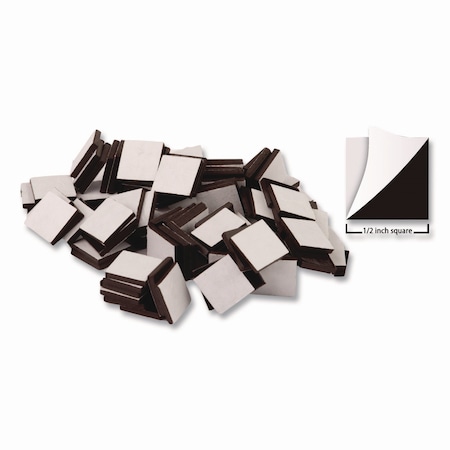 Teacher Created Resources Adhesive Magnetic Squares, 0.5in x 0.5in, Black, 100PK TCR20720