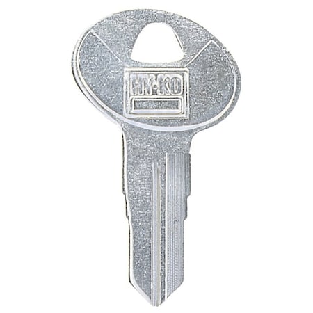 Hy-Ko Key Blank, Brass, Nickel-Plated, For: Bauer BAU2 Locks 11010BAU2