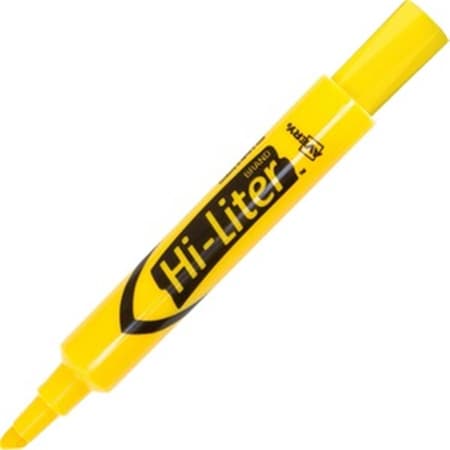 Workstationpro Desk Style Highlighters Chisel Marker, Yellow TH3743468