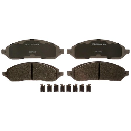 Acdelco PAD KIT FRT DISC BRK, Disc Brake Pad Set,  14D1022CHF1