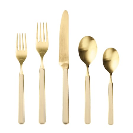 Mepra Fantasia Ice Gold Flatware Set - 5 Pieces - Sesame 10D622005OI