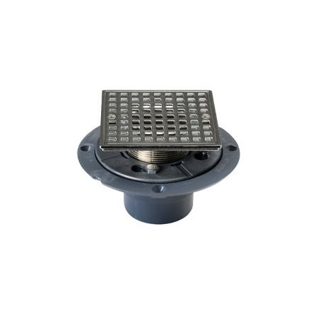 Sioux Chief 2 Inch Inside Caulk Plastic Chrome Shower Drain 821-2PQCP