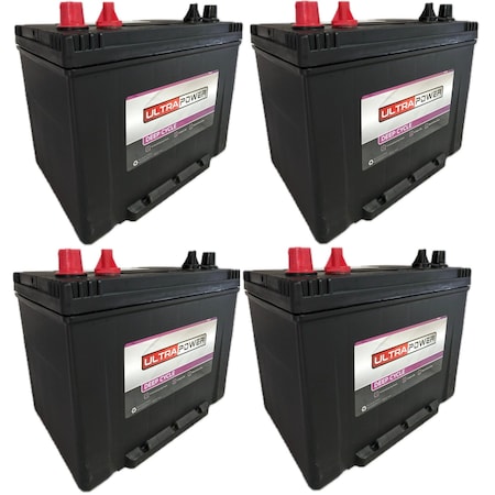 Ultrapower 12V 625 MCA Maintenance-Free Marine Battery Group 24, 4PK EV24