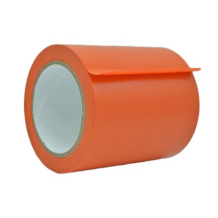 Wod Tape PVC, Orange, 5 inch (120mm) W., 6 mil Thickness, 8 PK WOD VTC606-05000-8-60-ORA