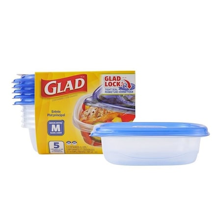 Glad Medium Entree, 25 oz, Plastic, Clear BBG10091