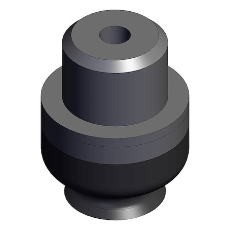 Smc Flat Cup, Black, Flat Pad ZP2-TB04EUS-H5