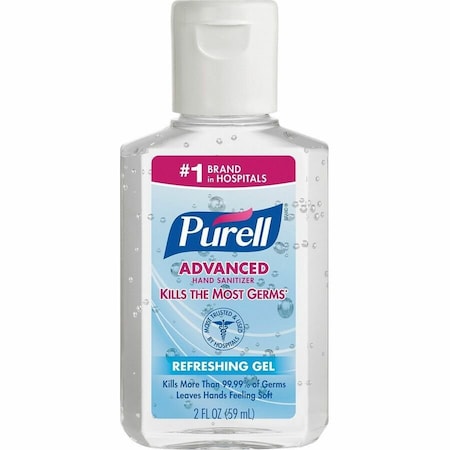 Purell Advanced Hand Sanitizer Gel, 2oz Portable Bottle, PK24 9605-24