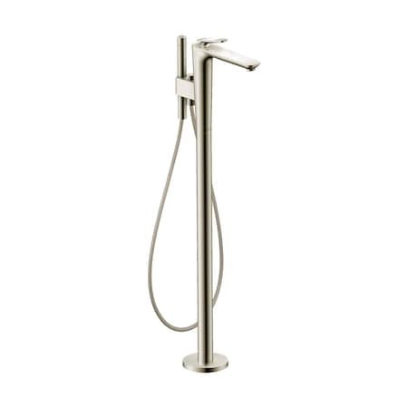 Axor Citterio C Freestanding Tub Filler Trim with 1.75gpm Handshower- Cubic Cut in Polished Nickel 49441831