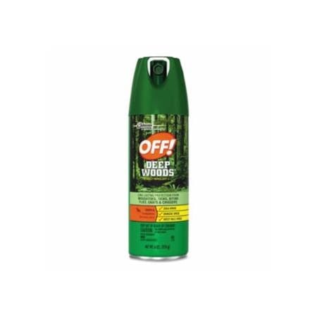 Sc Johnson Deep Woods Dry Insect Repellent, 4 oz, Aerosol Can, 12PK 395-616304