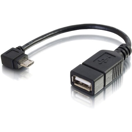 C2G 6in USB Micro-B to A OTG Adapter Cable for Tablets and Smartphones - M/F 27320
