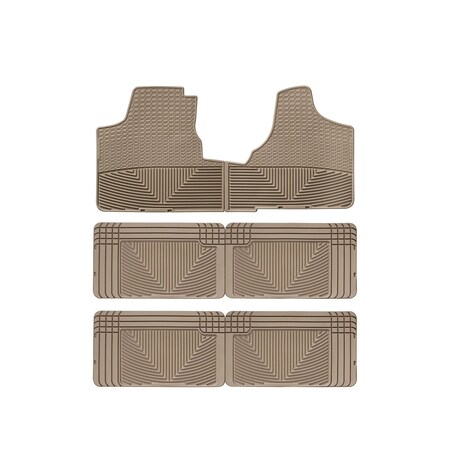 Weathertech Tan, Front, Rear, and Rear All Weather Floor Mats WTCT041025025