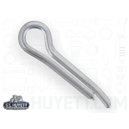 Huyett Hammerlock Cotter Pin, Zinc Plated Carbon Steel, 0.109 in Dia x 0.500 in Effective Length CPHZ-109-0500
