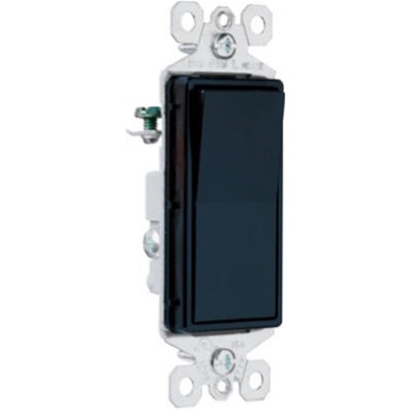 Nextgen TM873BKCC10 15A Grounded Designer Style Satin Finish Rocker Switch, Black NE586461