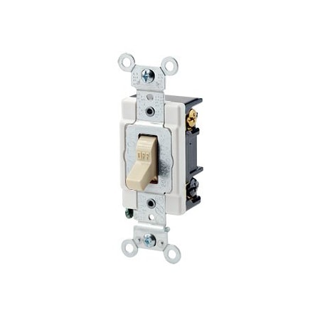 Leviton Toggle Switch, 20 Amp, 120/277 Volt, Ivory 1223-SI