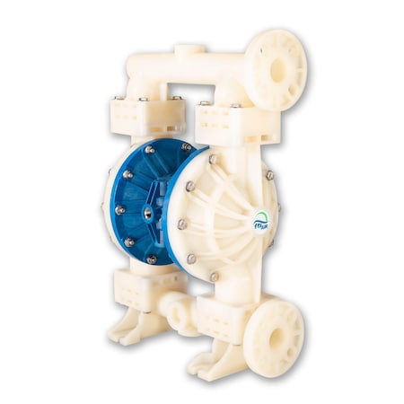 Finish Thompson Double Diaphragm Pump, PVDF, 1.5 in FT15ZV-PP-RRVR-N1