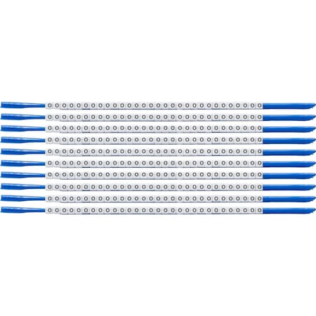 Brady ClipSleeve Wire Markers Size 07 Nylon 18 AWG - 18 AWG, O Pack of 300 Each, 300PK SCN07-O-CAP