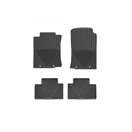Weathertech Black, Front and Rear All Weather Floor Mats WTCB266136