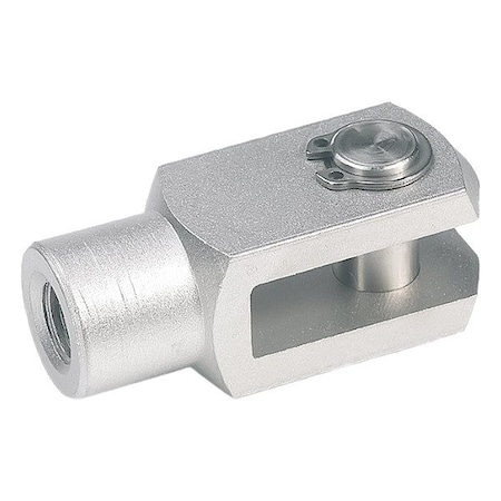 J.W. Winco Clevis Rod Ends, Stainless Steel, Plain 751-8-16-M8-A-NI