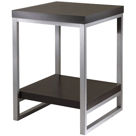 Winsome Jared End Table- Enamel Steel Tube 93418