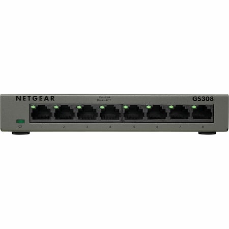 Netgear NETEGEAR 8-PORT GIGABIT ETHERNET UNMANAGED SWITCH GS308 GS308-300PAS