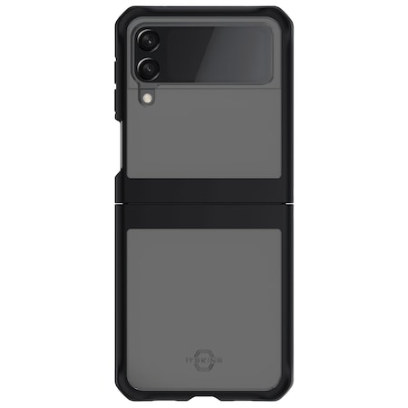 Itskins Hybrid Solid Case For Samsung Galaxy Z Flip3 5g, Black SGF2-HYBSO-PBTR