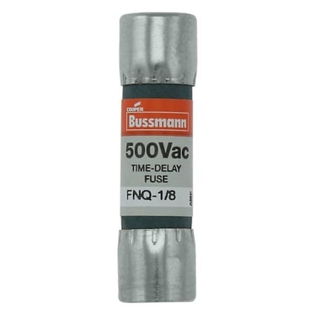 Eaton Bussmann Fuse, Time-delay, 10 A, Non-indicating, 10 kAIC at 500 Vac, 500 V, 10PK FNQ-10