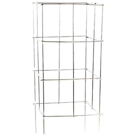 Glamos Wire 701642 42 in. Heavy Duty Galvanized Stackable Square Folding Plant Support, 10PK 187359