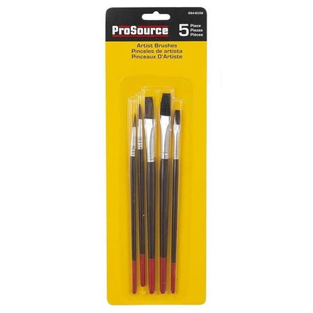 Prosource Artist Brush Set, Wood Handle A55505