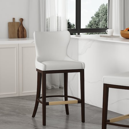 Manhattan Comfort Blair Barstool in White BS023-WH