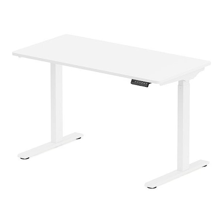 Flexispot Adj. Standing Desk, White, 110 lb Cap. E9W