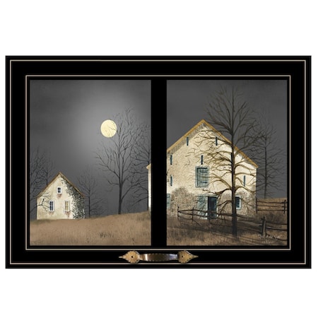 Homeroots Still of the Night 5 Black Framed Print Wall Art 406219