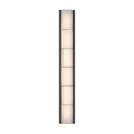 Euf Gibraltar, Outdoor, 37", Sand Bronze, White Strie Glass 50179-015