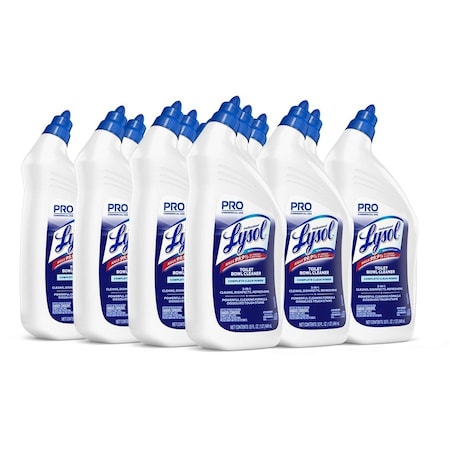 Lysol Disinfectant Toilet Bowl Cleaner, 32oz Bottle, PK12 74278CT