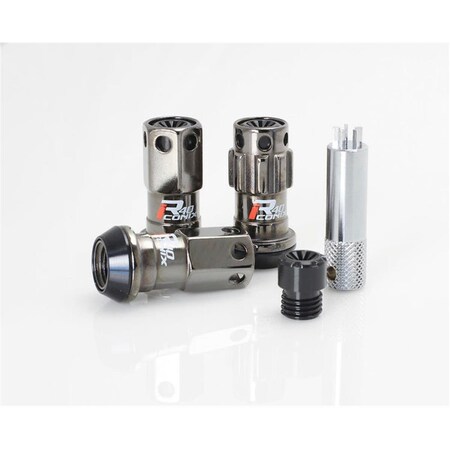 Project Kics 12X1.50 R40 Iconix Classical Lug Nuts with Black Plastic Cap - 16 Plus 4 WRIF11CK